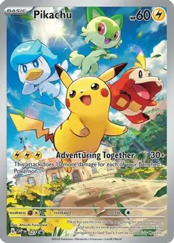 Pikachu 027 Holo P Scarlet & Violet Promo Pokemon Holo NM/M - Image 1
