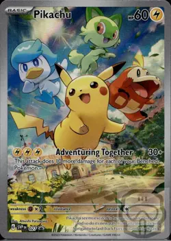 Pikachu 027 Holo P Scarlet & Violet Promo Pokemon Holo NM/M - Image 3