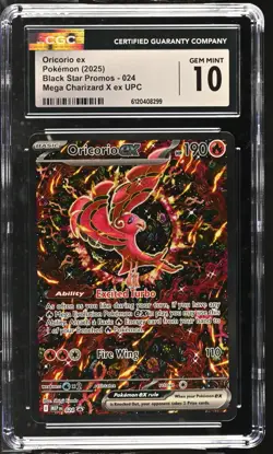 Pokemon Oricorio ex Mega Charizard X ex Ultra-Premium Coll. Promo #024 CGC 10 - Image 1