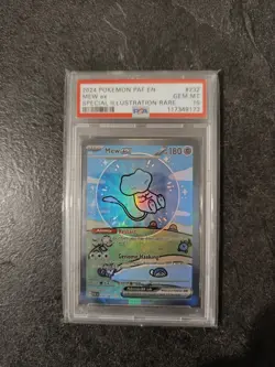 Pokemon Mew ex 232/091 PSA 10 GEM MINT Bubble Mew Paldean Fates SIR EN - Image 3