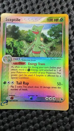 2003 Pokemon Ruby & Sapphire #20 Sceptile Reverse Holo LP+ - Image 2