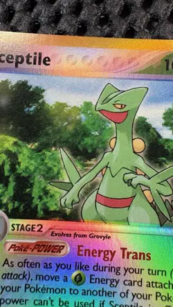 2003 Pokemon Ruby & Sapphire #20 Sceptile Reverse Holo LP+ - Image 4