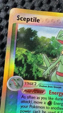 2003 Pokemon Ruby & Sapphire #20 Sceptile Reverse Holo LP+ - Image 5