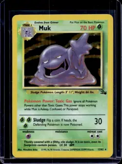 1999 Pokemon Fossil Muk #13/62 - Image 1