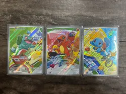 Pokemon First Partner Illustration Collection Series 1 Kanto Gen 1 Starters Set - Image 1