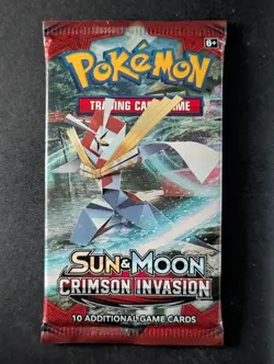 2017 Pokemon Crimson Invasion (Kartana) Factory Sealed Booster Pack English - Image 1