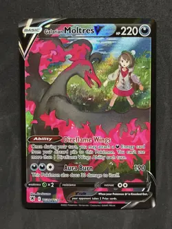 Pokemon TCG Galarian Moltres V TG20/30 Full Art Ultra Rare Holo Astral Radiance - Image 1