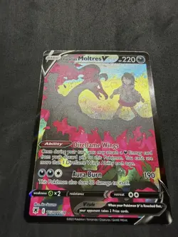 Pokemon TCG Galarian Moltres V TG20/30 Full Art Ultra Rare Holo Astral Radiance - Image 2