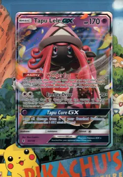Pokemon TCG SM - Guardians Rising 60/145 Tapu Lele GX Holo NM/M - Image 1
