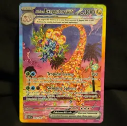 Pokemon TCG Alolan Exeggutor ex 242/191 SV08 Surging Sparks SIR Holo 2024 - Image 1