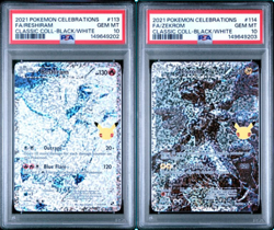 SEQUENTIAL PSA 10 RESHIRAM 113 ZEKROM 114 CELEBRATIONS POKEMON GEM MINT - Image 1