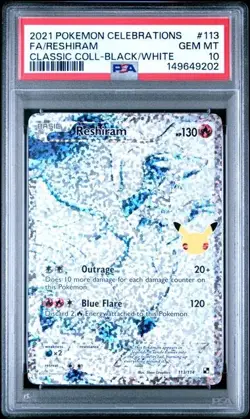 SEQUENTIAL PSA 10 RESHIRAM 113 ZEKROM 114 CELEBRATIONS POKEMON GEM MINT - Image 2