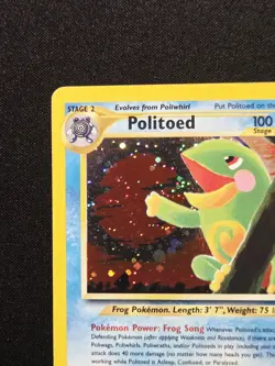 Politoed 8/75 Holo Rare WoTC Neo Discovery 2001 Pokemon Wizards Of The Coast TCG - Image 3