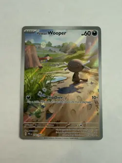 Paldean Wooper 102/094 Illustration Rare Phantasmal Flames Pokemon Holo NM - Image 1