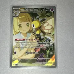 Pokemon Lillie's Ribombee Illustration Rare 164/159 Sv09 Journey Together Holo - Image 1