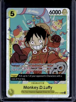 2024 One Piece 500 Years in the Future Monkey.D.Luffy Super Rare Foil #OP07-109 - Image 1