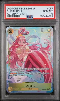 2024 One Piece Eb01 JP Shirahoshi #057 ALT ART PSA 10 - Image 1