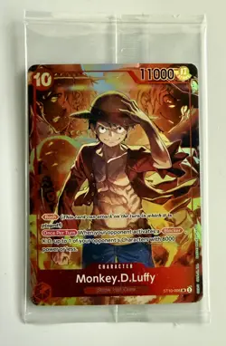 One Piece TCG - Monkey D Luffy - ST10-006 SR Treasure Booster Set Promo SEALED - Image 1