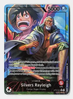 Silvers Rayleigh (Alternate Art) OP12-001 Legacy of the Master One Piece NM - Image 1