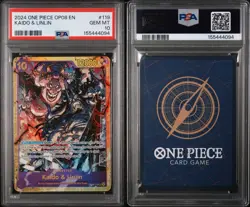 2024 One Piece Op08 EN Kaido & Linlin #119 SEC PSA 10 - Image 3