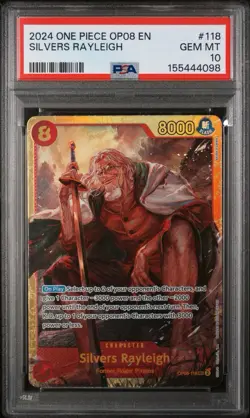 2024 One Piece Op08 Silvers Rayleigh #118 SEC PSA 10 - Image 1