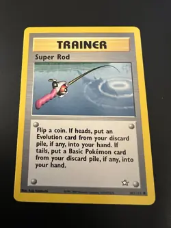 Super Rod 103/111 Neo Genesis Unlimited 2000 Pokemon Card Common NM - Image 1