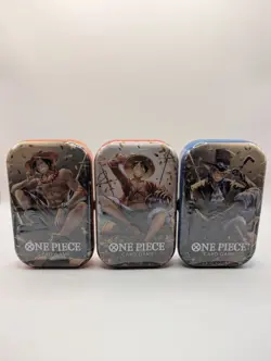 One Piece Vol.2 Mini Tins Set Of 3 English Sealed-Monkey D Luffy/Sabo/Ace - Image 2