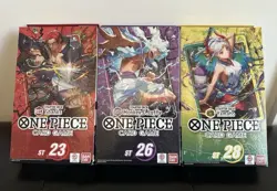 One Piece Starter Deck Lot ST-23 ST-26 ST-28 Shanks Luffy Yamato Sealed - Image 1