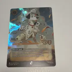 Disney Lorcana Fabled Pongo Enchanted Determined Father Holo RARE - Image 1