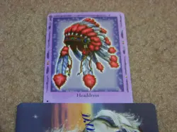 Bella Sara trading card - Native Lights - Headdress 49/55 - rare - Image 1