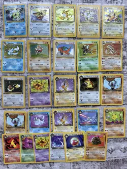 [NM-MP] Collection Lot of 26 Pokemon Cards Vintage 1999 WOTC Base Binder - Image 1
