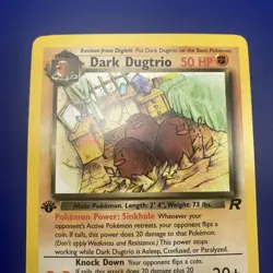 Dark Dugtrio 23/82 1st Edition Team Rocket Non Holo Pokemon Card - NM/MINT - Image 3