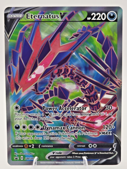 ETERNATUS V Black Star Promo POKEMON Full-Art Holo 2020 Trading Card SWSH044 - Image 1