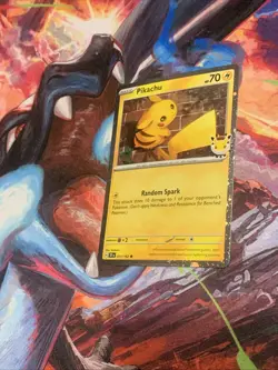 Pokemon Pikachu TCG Holo Card 051/162 Pokemon Day Stamped Promo NM - Image 2