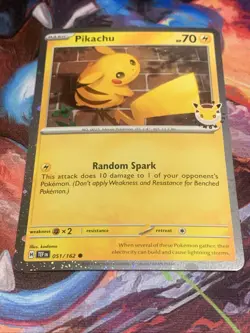 Pokemon Pikachu TCG Holo Card 051/162 Pokemon Day Stamped Promo NM - Image 4