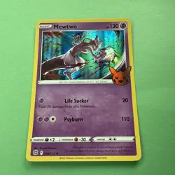 Pokemon 2022 Trick or Trade Halloween Mewtew 056/172 Holo Card NM - Image 1