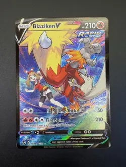Blaziken V TG14/TG30 Silver Tempest Pokemon Card - Image 1