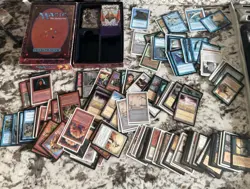 1995 Magic The Gathering Deckmaster Box 200 Magic Cards Lot - Image 1