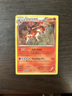 Pokemon TCG Charizard Legendary Treasures Holo Rare Card 19/113 MP/HP - Image 1