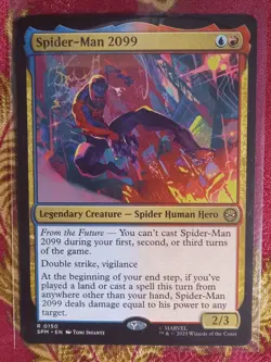 Spider-man 2099 Marvel's Spider-Man Magic The Gathering MTG Rare Legendary card - Image 1