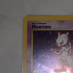Pokemon Card Base Set Rare Holo Mewtwo 10/102 NM/LP - Image 4
