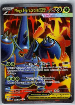 Mega Heracross ex - 108/094 ME02: Phantasmal Flames - Pokemon Card - NM - Image 1