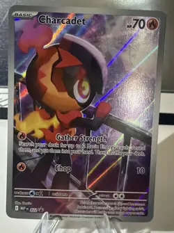 Charcadet 022 Pokemon TCG Black Star Promo Full Art Foil Card Near Mint NM - Image 1