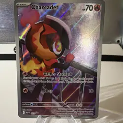 Charcadet 022 Pokemon TCG Black Star Promo Full Art Foil Card Near Mint NM - Image 2