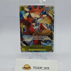 Monkey D Luffy SEALED OP04 Pre Release Winner Tourney Promo Card P-036 English - Image 1