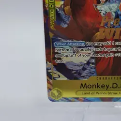 Monkey D Luffy SEALED OP04 Pre Release Winner Tourney Promo Card P-036 English - Image 5