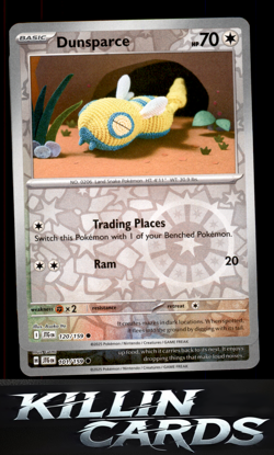 Reverse Holofoil Dunsparce 120/159 Pokemon Common SV09: Journey Together Card NM - Image 1