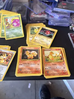 Pokemon Lot Of 155 Cards Charmander Pikachu Voltorb Energy And More - Image 3