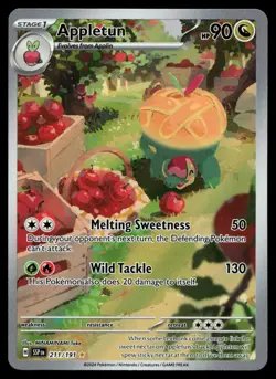 Appletun 211/191 Surging Sparks Illustration Rare Holo Pokemon Card - Image 1