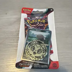 Pokemon TCG Obsidian Flames Booster Pack Wooper Promo Card Coin English - Image 1